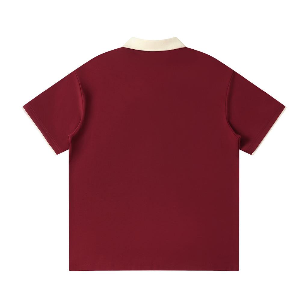 Cultured. Contrast Collar Polo Shirt