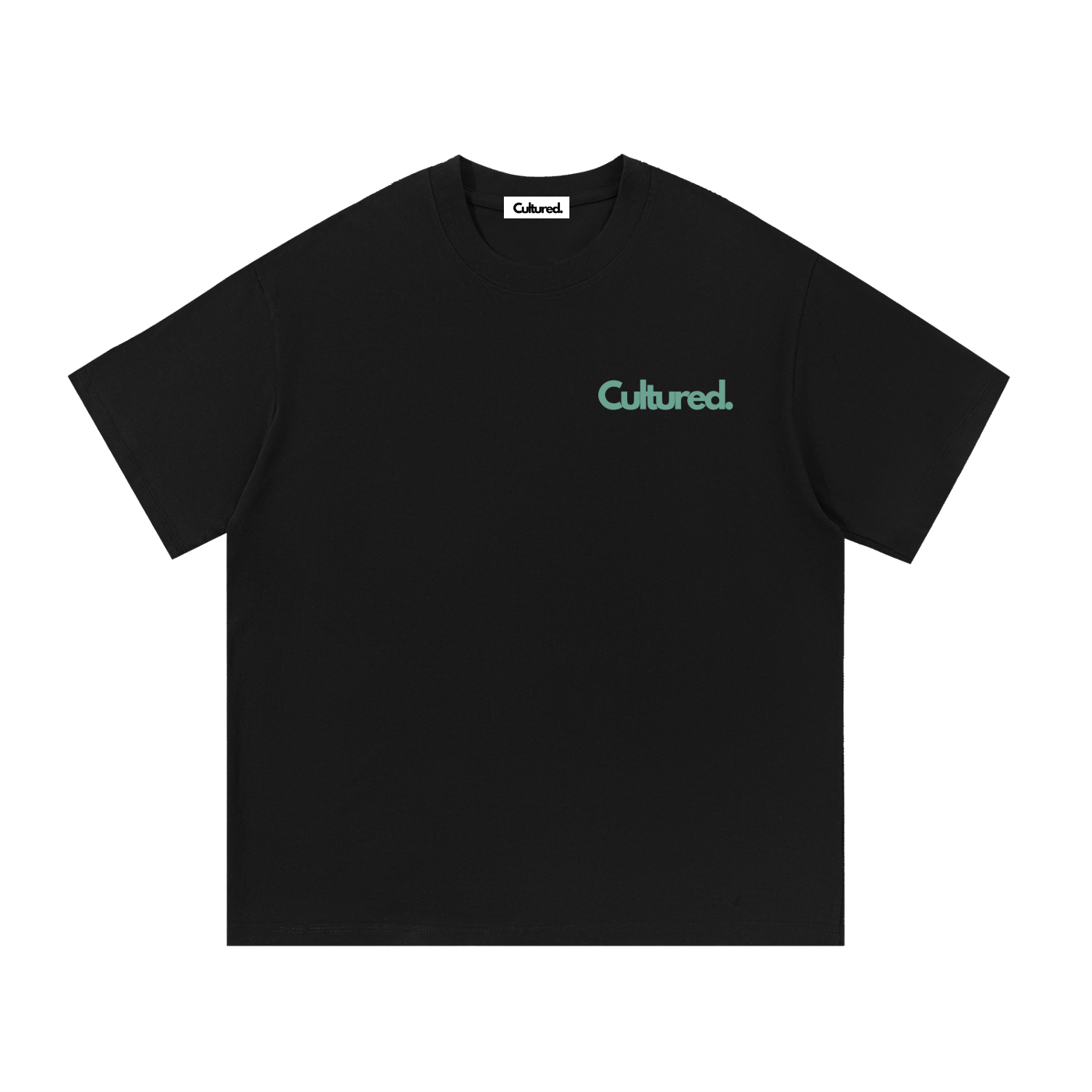 Cultured. NY Big Apple Essential T-Shirt — Statue of Liberty Green