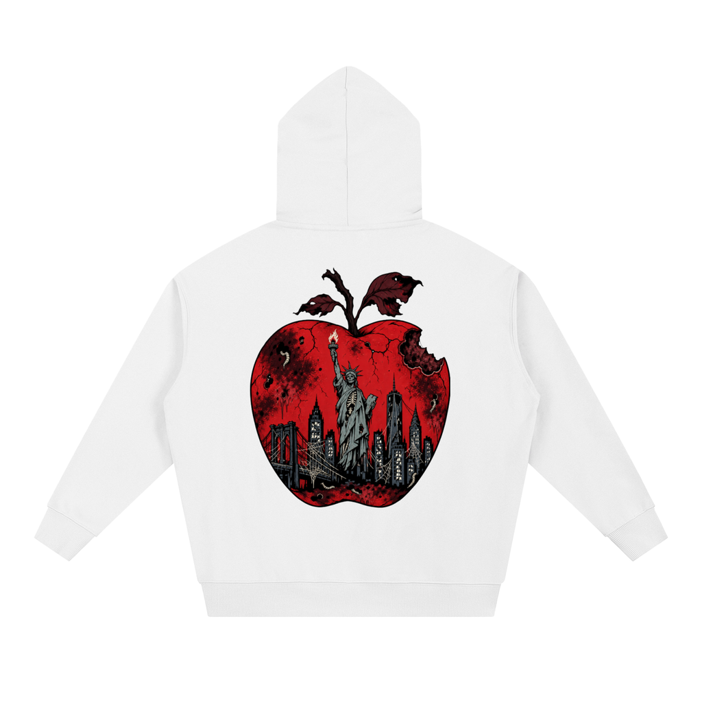 Cultured. Halloween Rotten Apple Heavyweight Hoodie (Blood Red)
