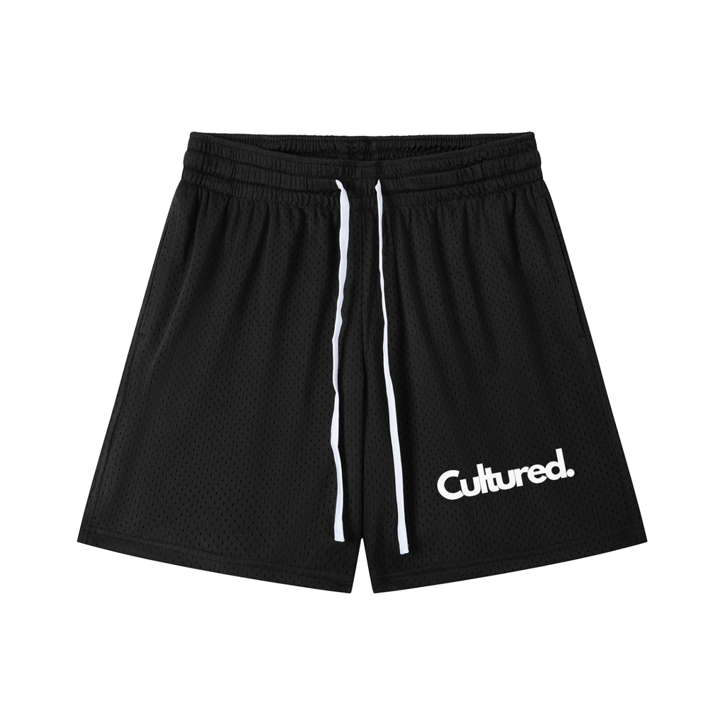 Cultured. Drawstring Mesh Shorts