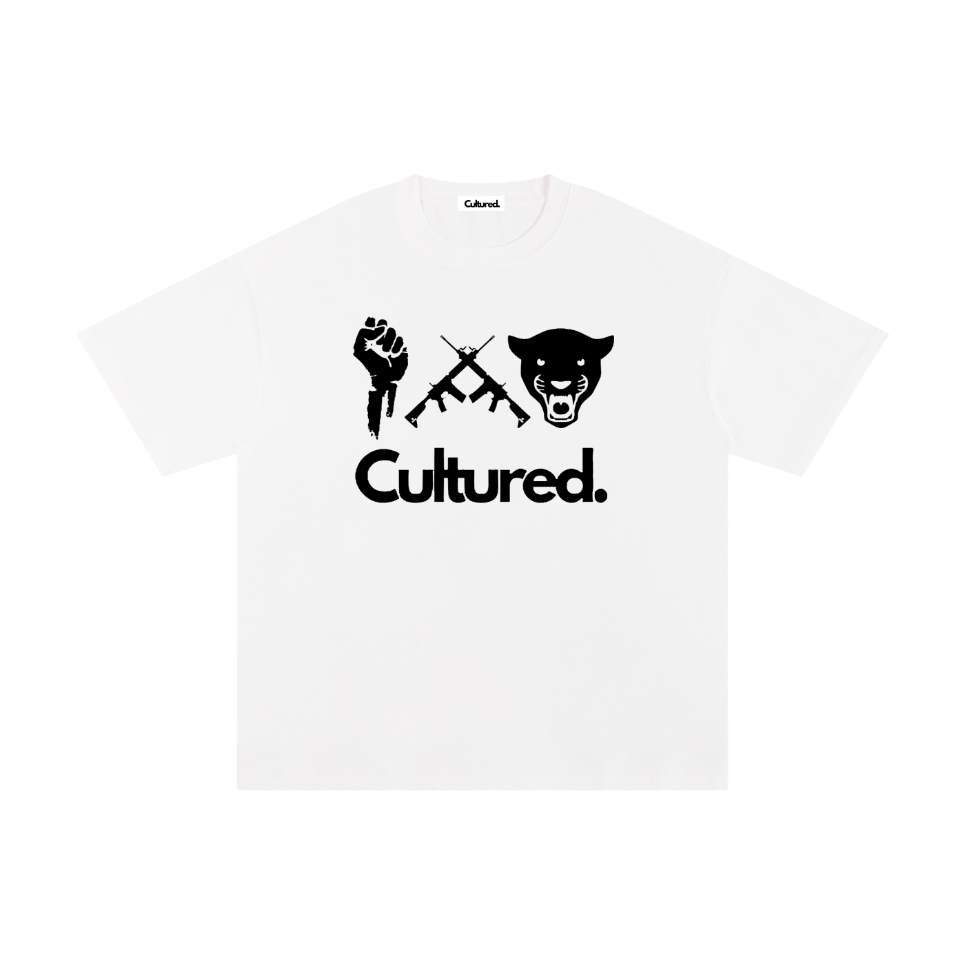 Cultured. Fight, Resist, Black Panther Unisex T-Shirt