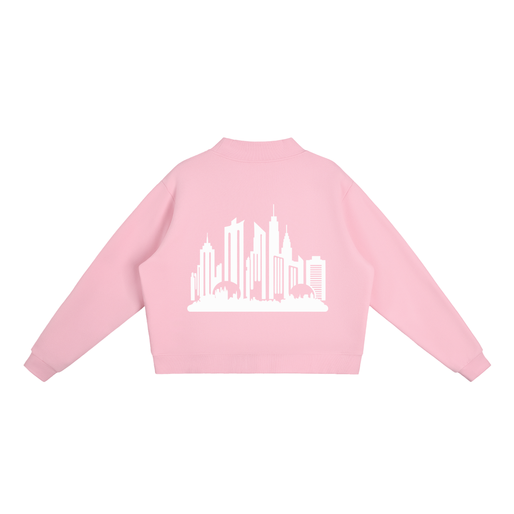Cultured. Women’s Fleece Mock-Neck Crew Sweatshirt